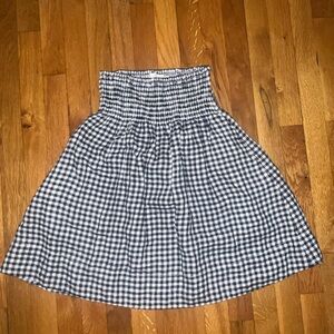 Clare V Gingham Zoe Court Skirt